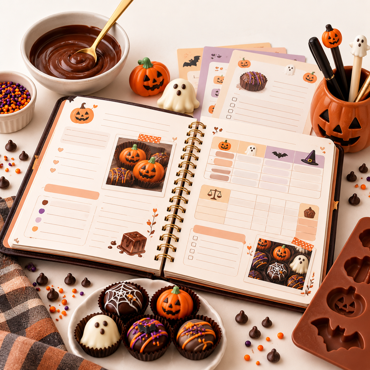 Halloween Chocolate Maker's Planner & Batch Journal