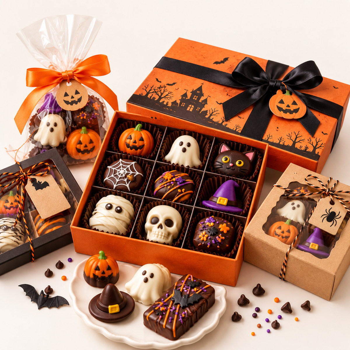 Halloween Chocolate Gift Boxes & Party Treat Collection