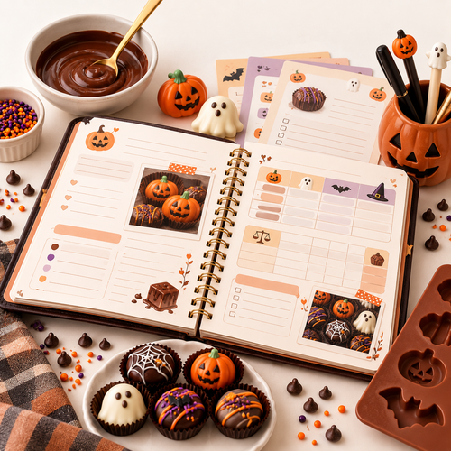Halloween Chocolate Maker's Planner & Batch Journal