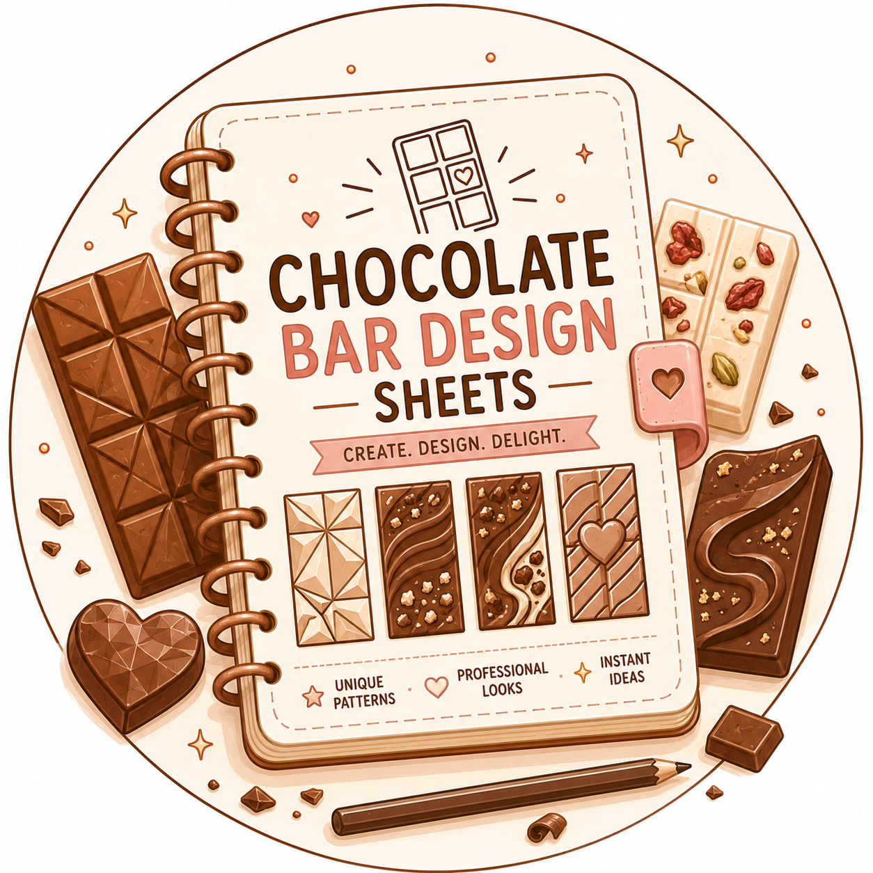 Chocolate Bar Design Sheets